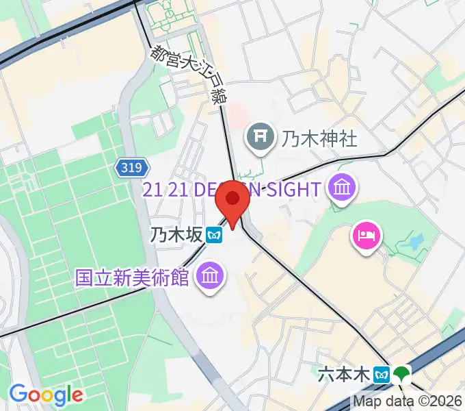 MONSTER STUDIO 乃木坂の地図