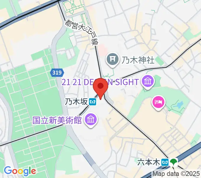 MONSTER STUDIO 乃木坂の地図