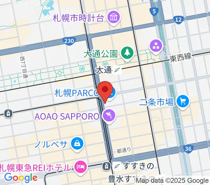 島村楽器 札幌パルコ店 の地図