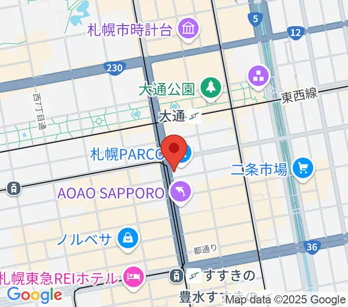 島村楽器 札幌パルコ店 の地図