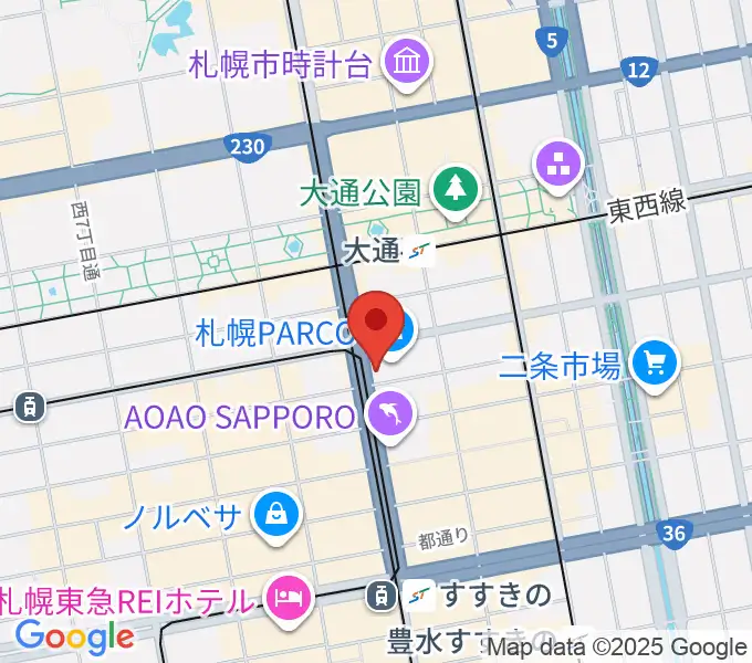 島村楽器 札幌パルコ店 の地図