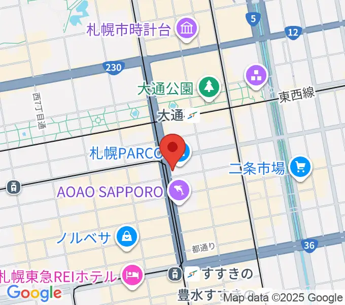 島村楽器 札幌パルコ店 の地図