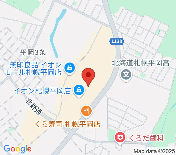 島村楽器 イオンモール札幌平岡店の地図