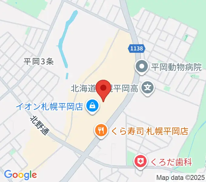 島村楽器 イオンモール札幌平岡店の地図