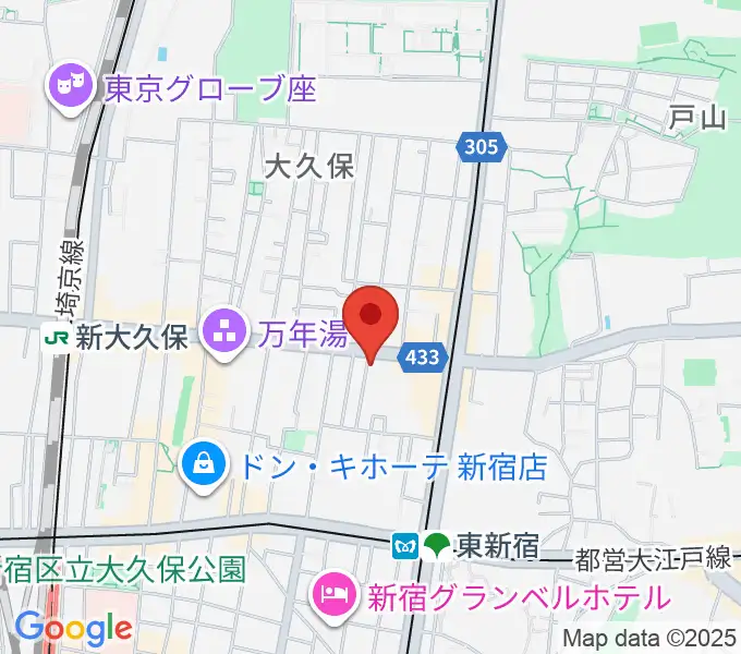 スタジオGPの地図