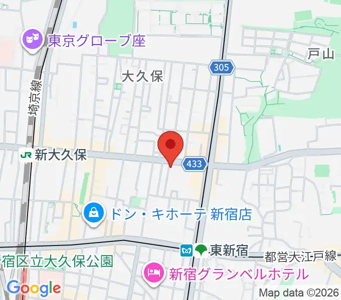 スタジオGPの地図