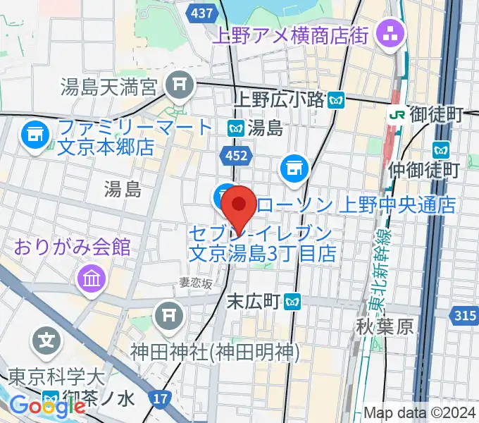 パンダスタジオ秋葉原の地図