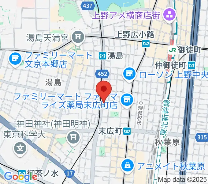 パンダスタジオ秋葉原の地図