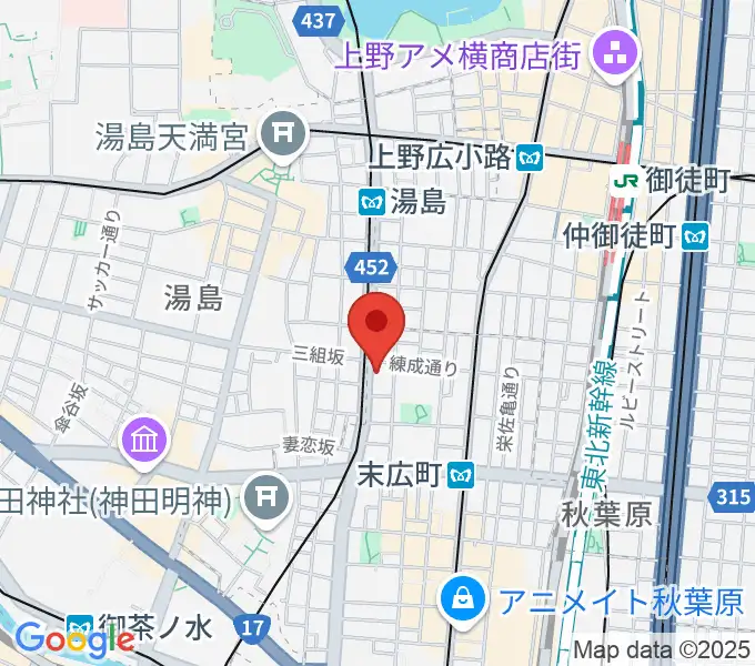 パンダスタジオ秋葉原の地図