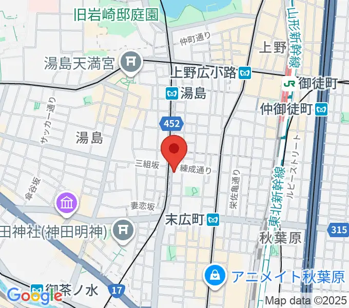 パンダスタジオ秋葉原の地図