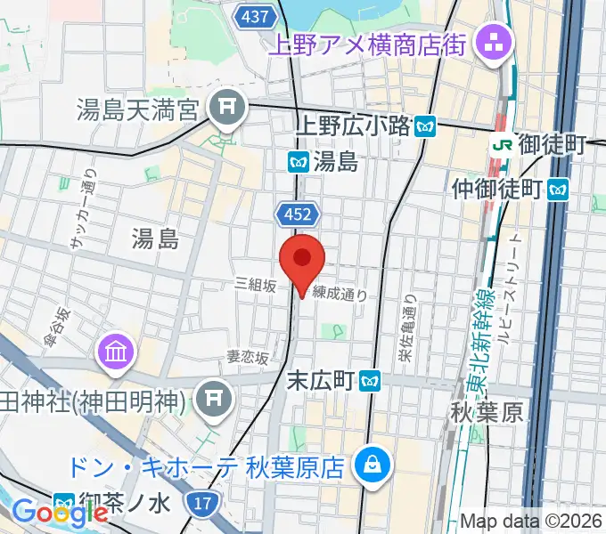 パンダスタジオ秋葉原の地図