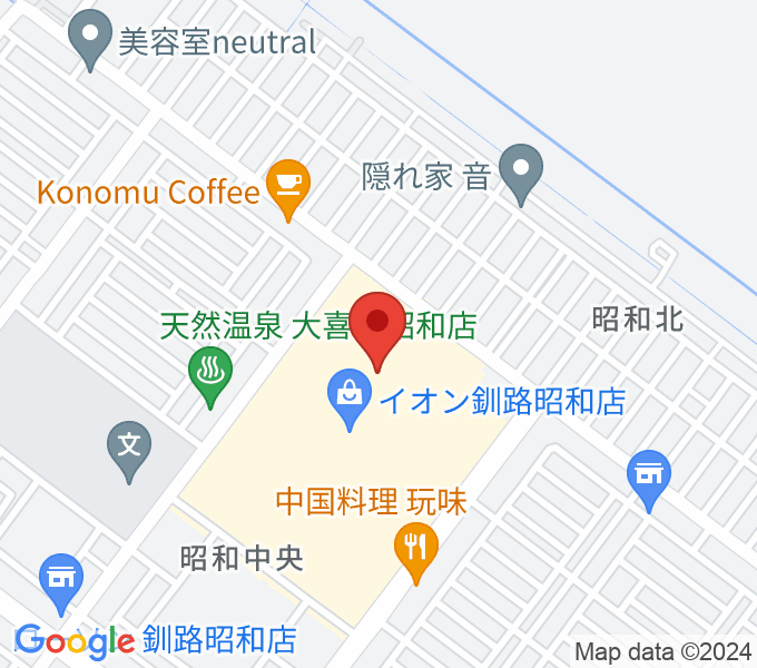 島村楽器 イオンモール釧路昭和店の場所