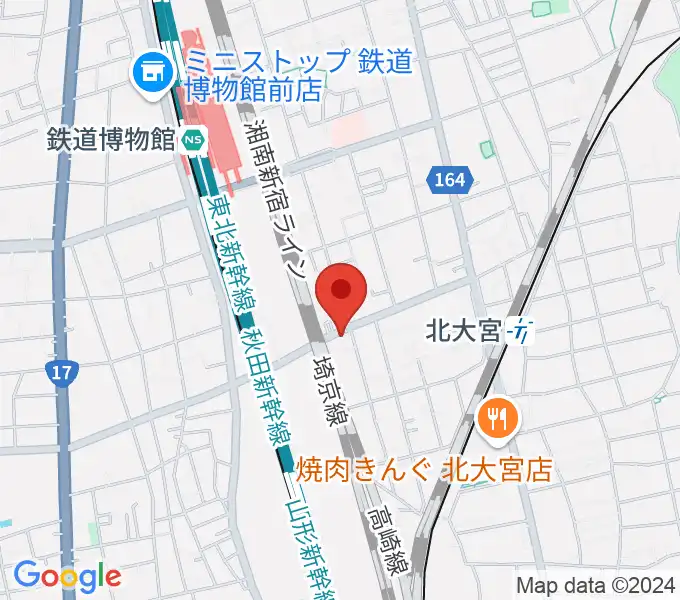 パンダスタジオさいたまの地図