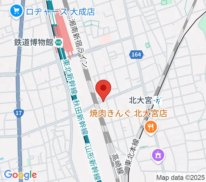 パンダスタジオさいたまの地図
