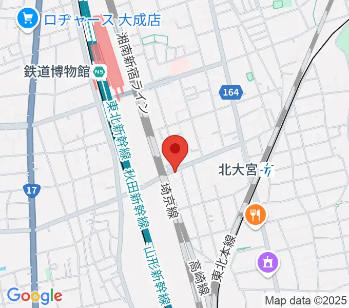 パンダスタジオさいたまの地図