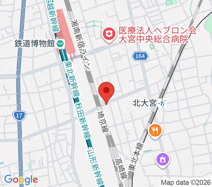 パンダスタジオさいたまの地図