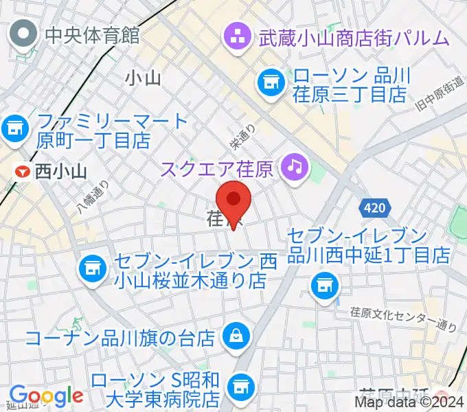 スタジオエルヴールの地図