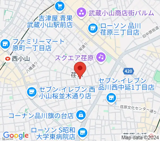 スタジオエルヴールの地図