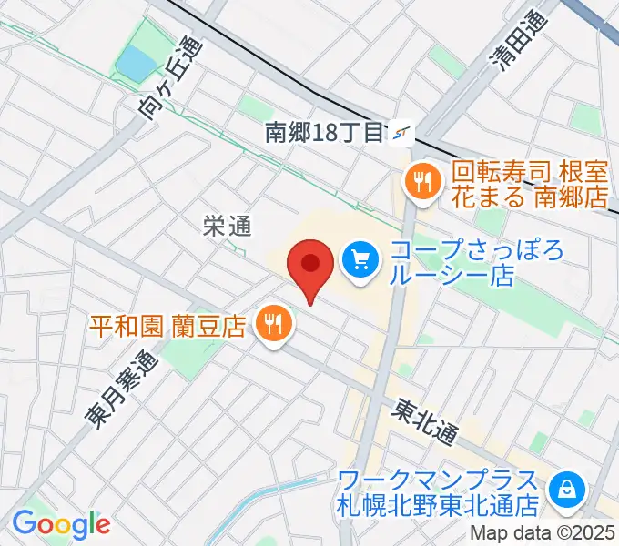 井上ピアノ調律事務所の地図