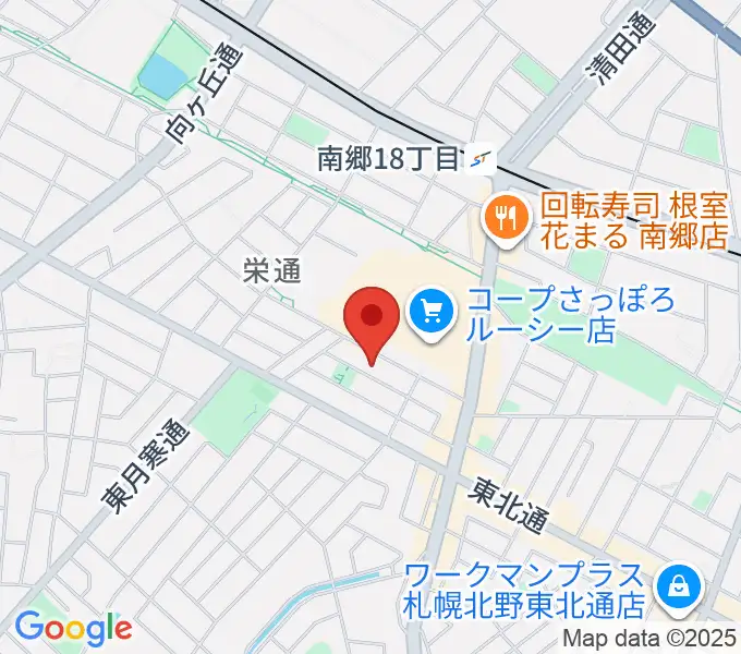 井上ピアノ調律事務所の地図