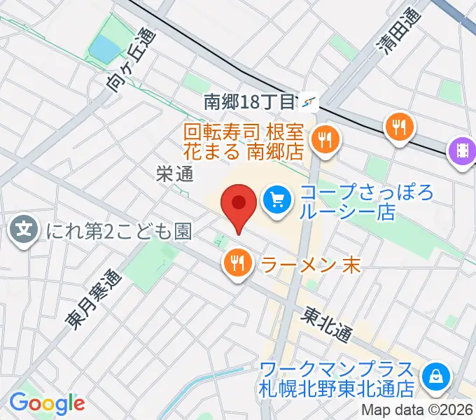 井上ピアノ調律事務所の地図