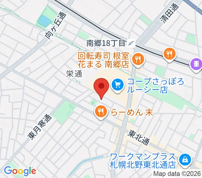 井上ピアノ調律事務所の地図