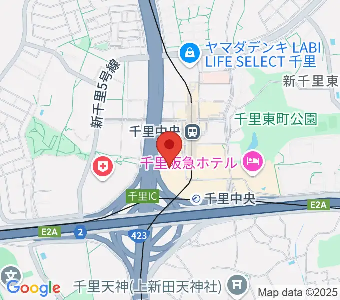 第一楽器 千里中央教室の地図