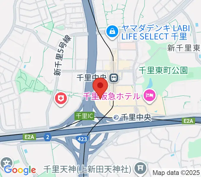 第一楽器 千里中央教室の地図