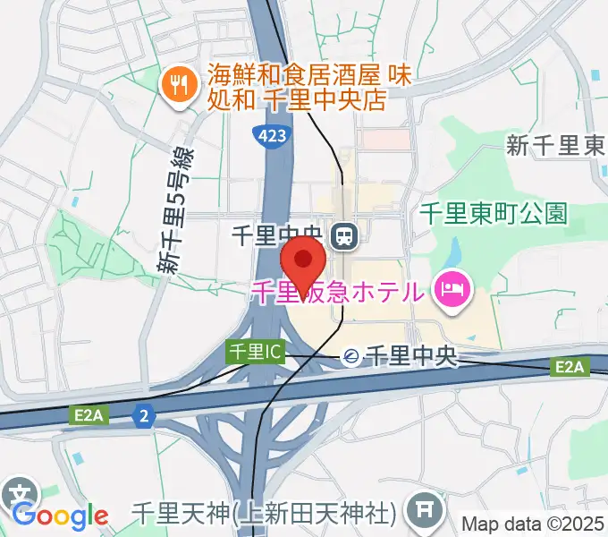 第一楽器 千里中央教室の地図