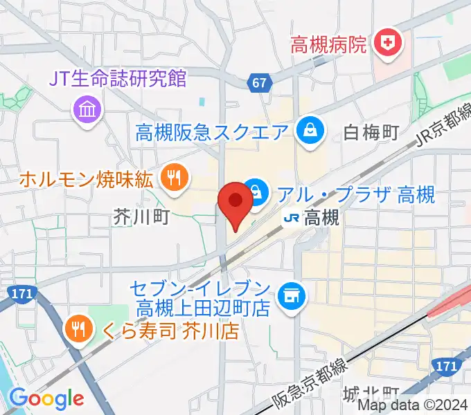 第一楽器 高槻店の地図