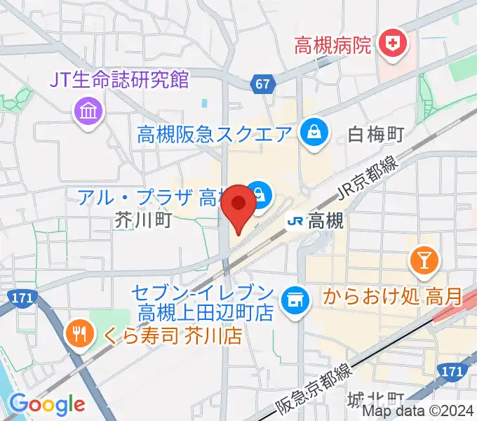 第一楽器 高槻店の地図