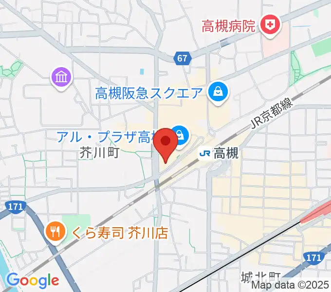 第一楽器 高槻店の地図