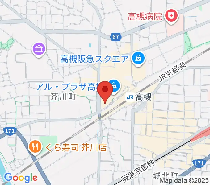 第一楽器 高槻店の地図