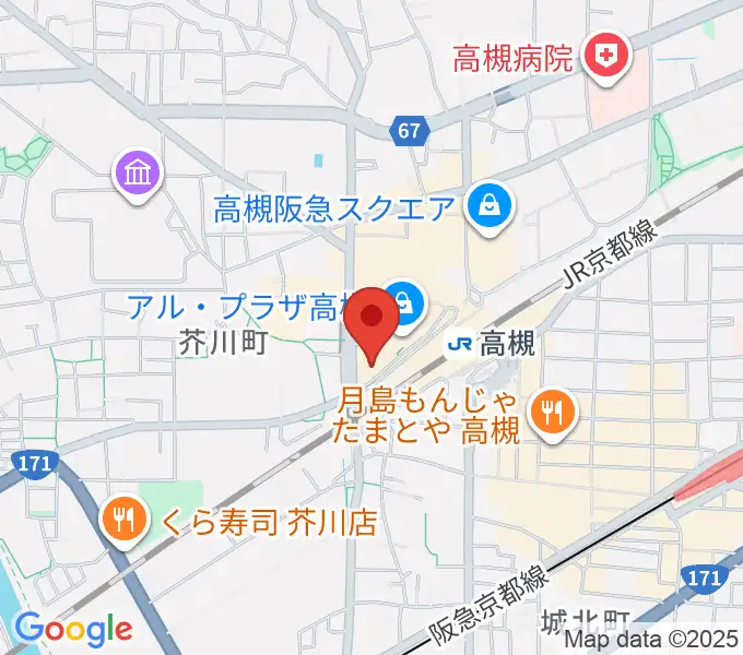 第一楽器 高槻店の地図