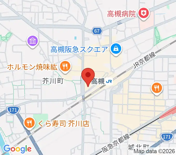 第一楽器 高槻店の地図