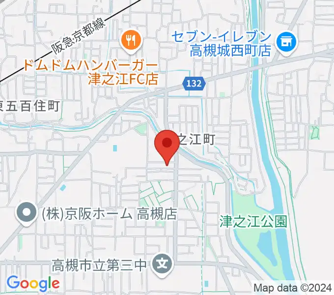 関井直子ピアノ教室の地図