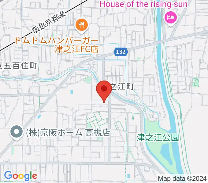 関井直子ピアノ教室の地図