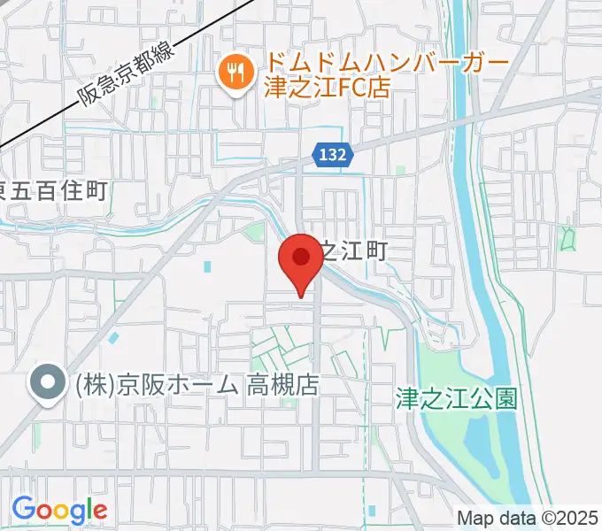 関井直子ピアノ教室の地図