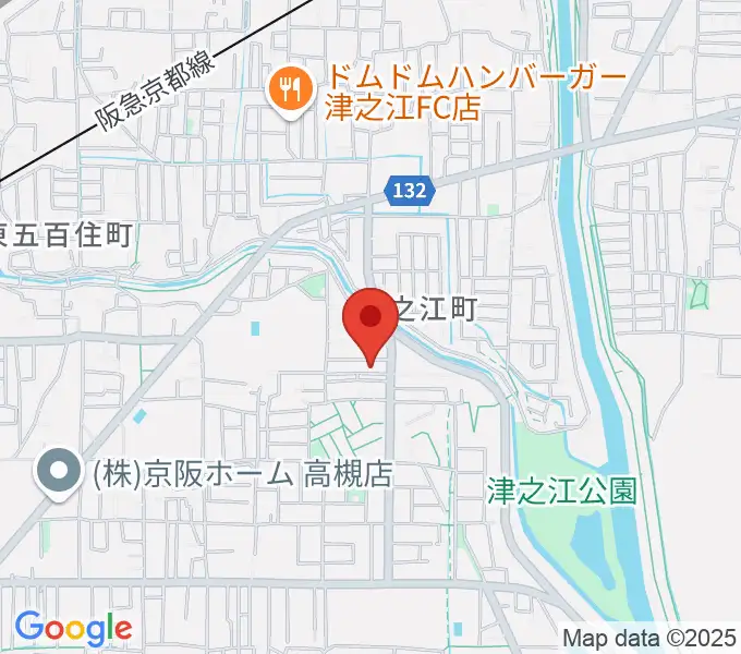関井直子ピアノ教室の地図