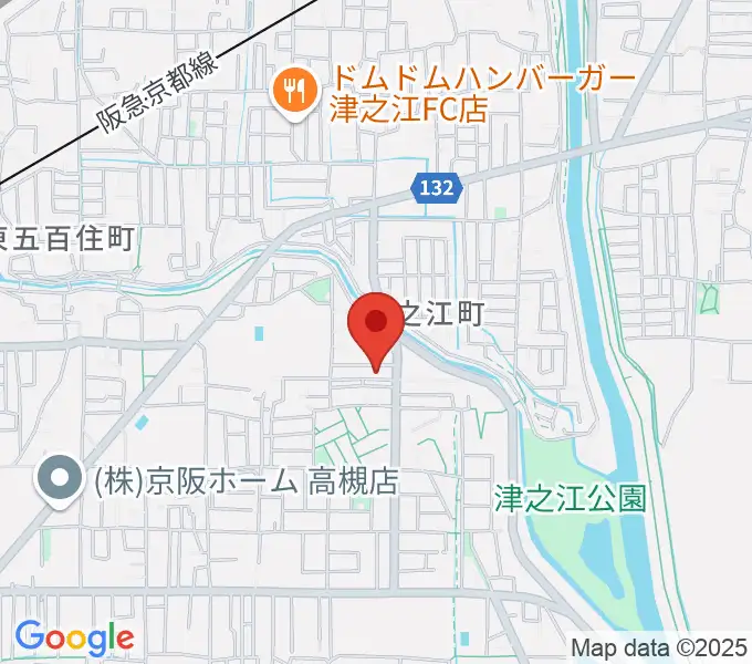 関井直子ピアノ教室の地図