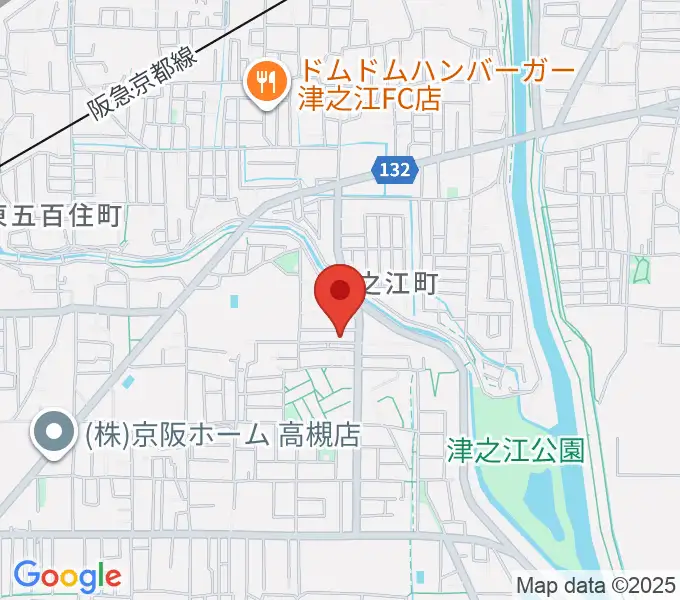 関井直子ピアノ教室の地図