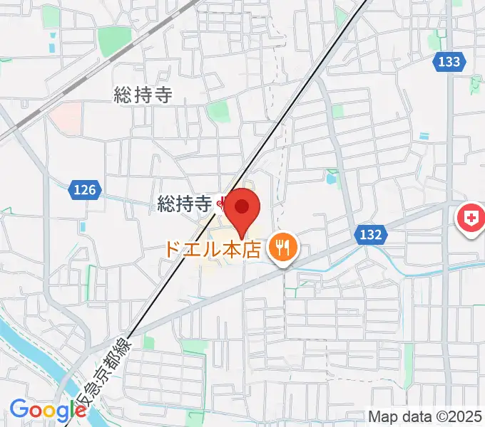 アマービレ楽器の地図