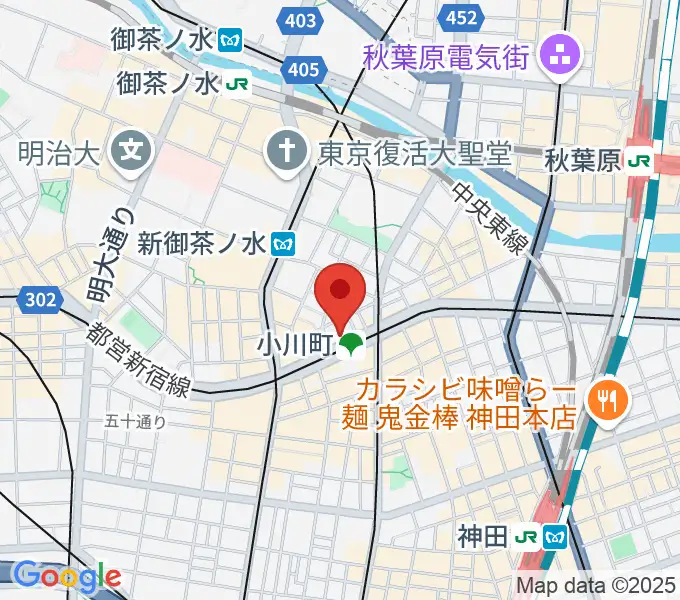 宮地楽器 Wurly'sの地図