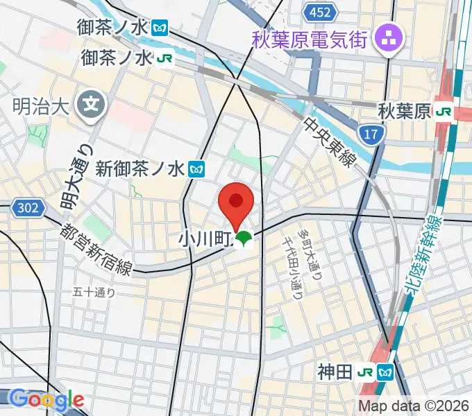 宮地楽器 Wurly'sの地図