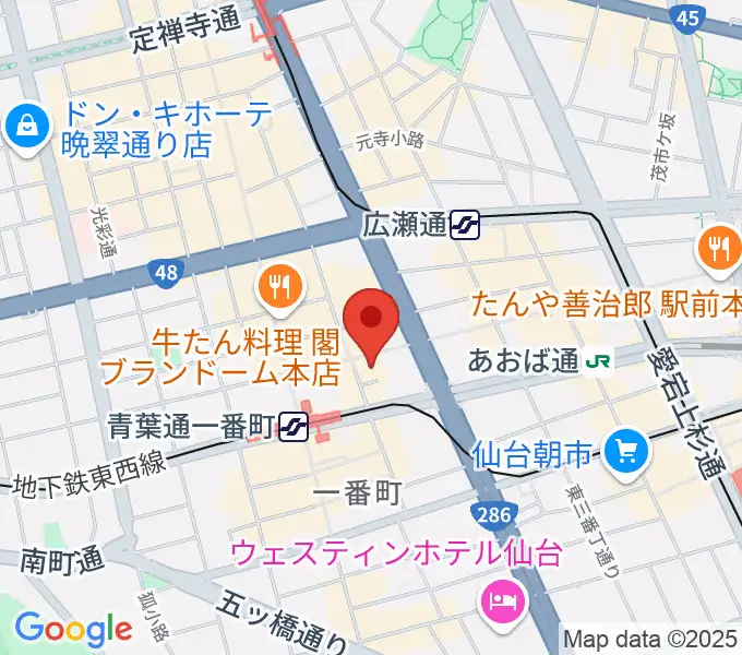 BIGBOSS仙台の地図