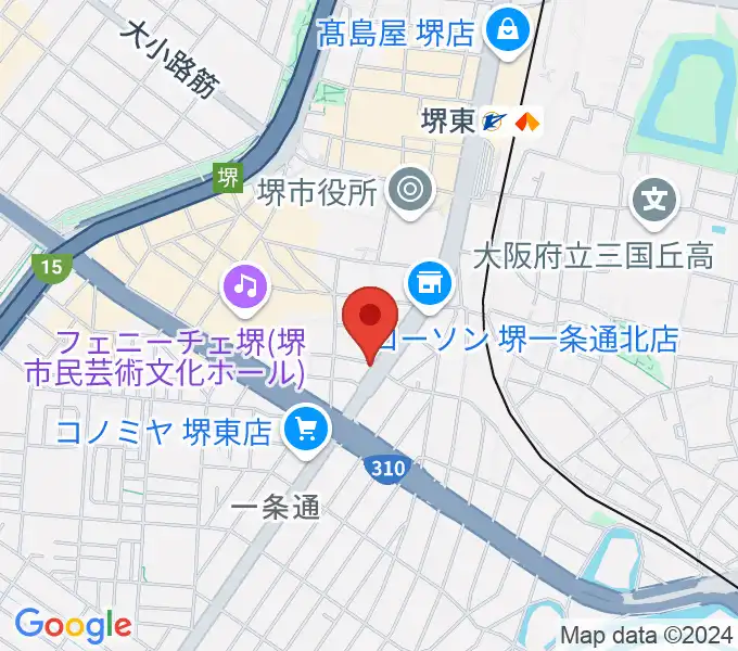 カルロスギターの地図