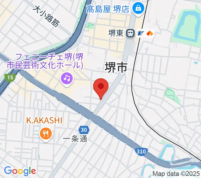 カルロスギターの地図