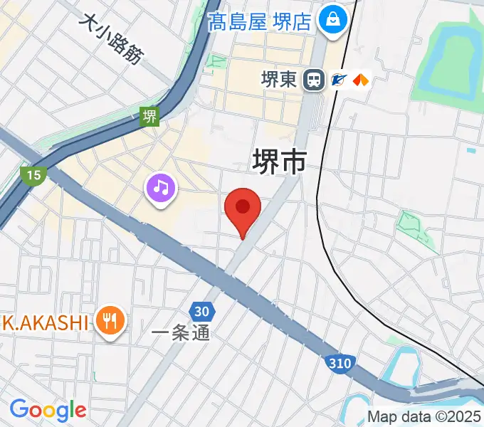 カルロスギターの地図