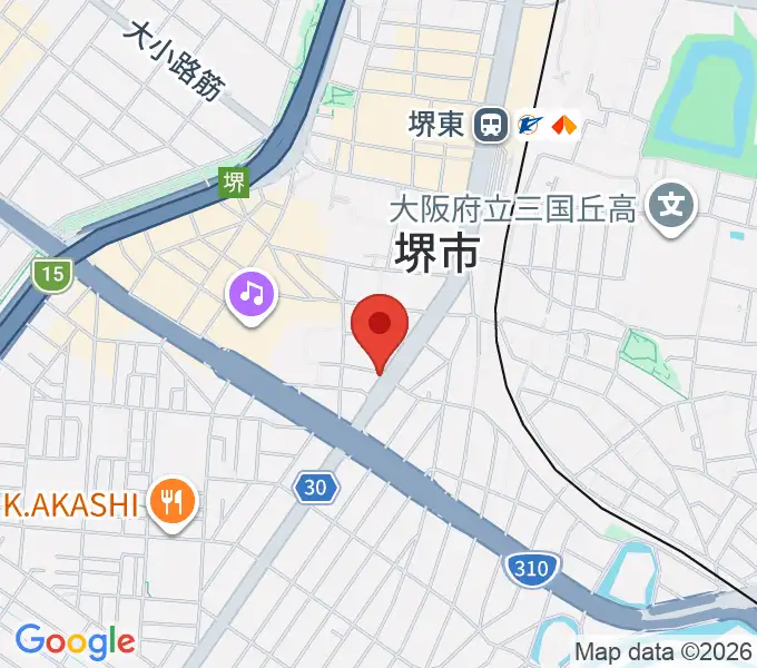 カルロスギターの地図