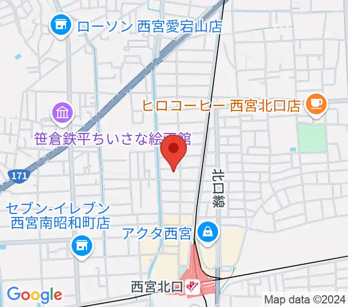 フェリーチェ音楽院の地図